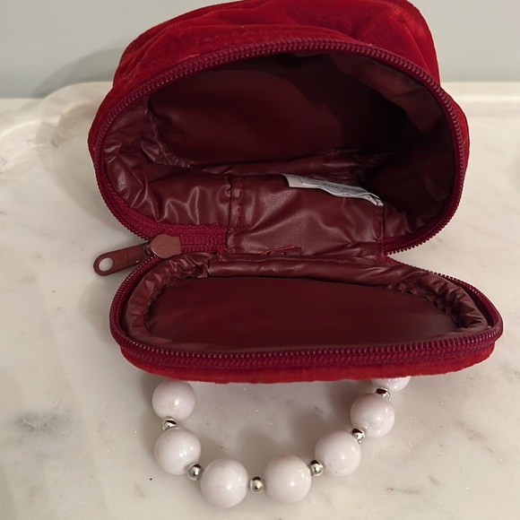 Vintage Burgundy Mini Girl Hand Bag - Picture 9 of 10